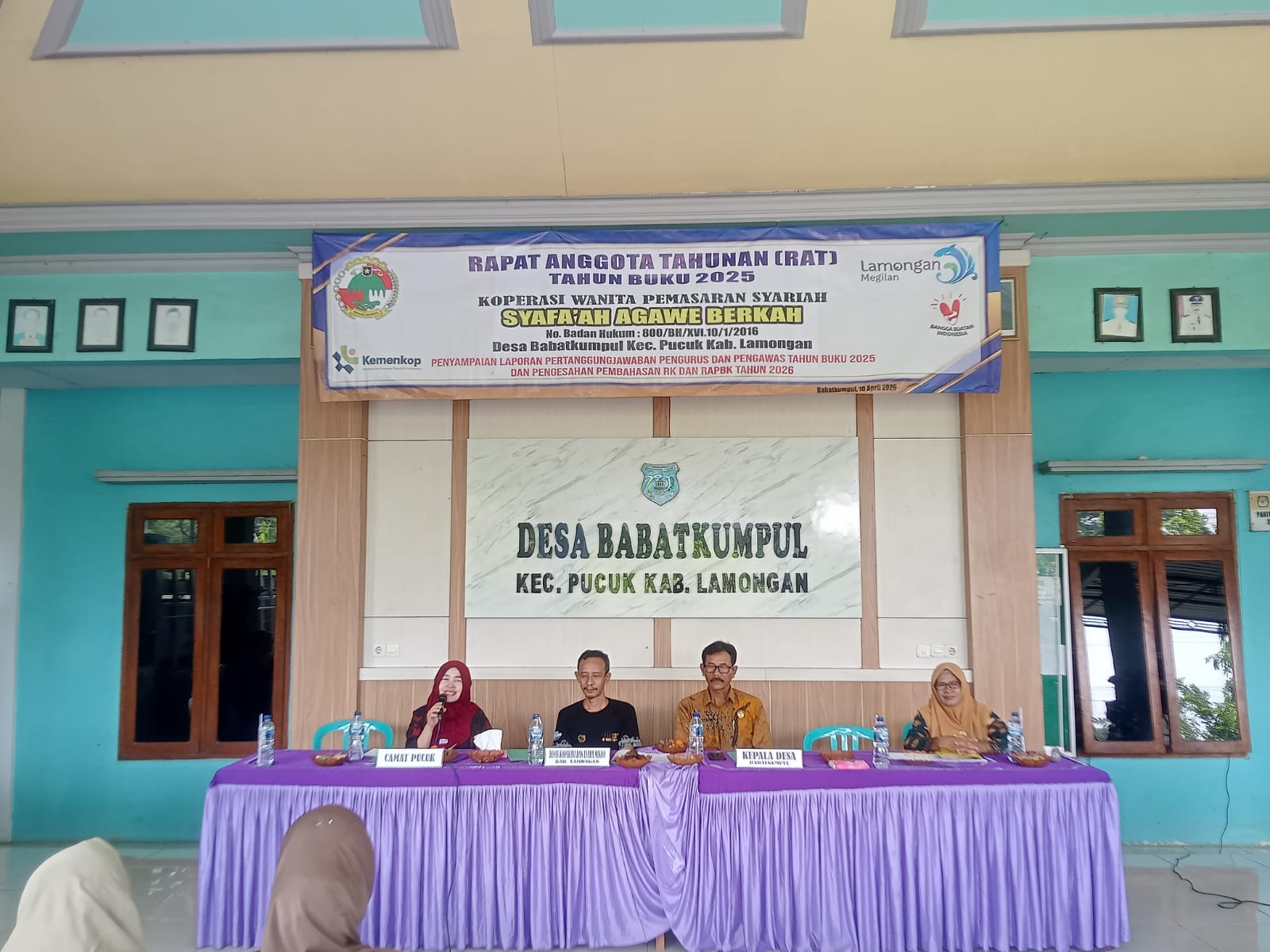 Foto: Kegiatan RAT Kopwan th 2025 Koperasi Syari'ah Agawe Berkah Desa Babatkumpul Kecamatan Pucuk 2026