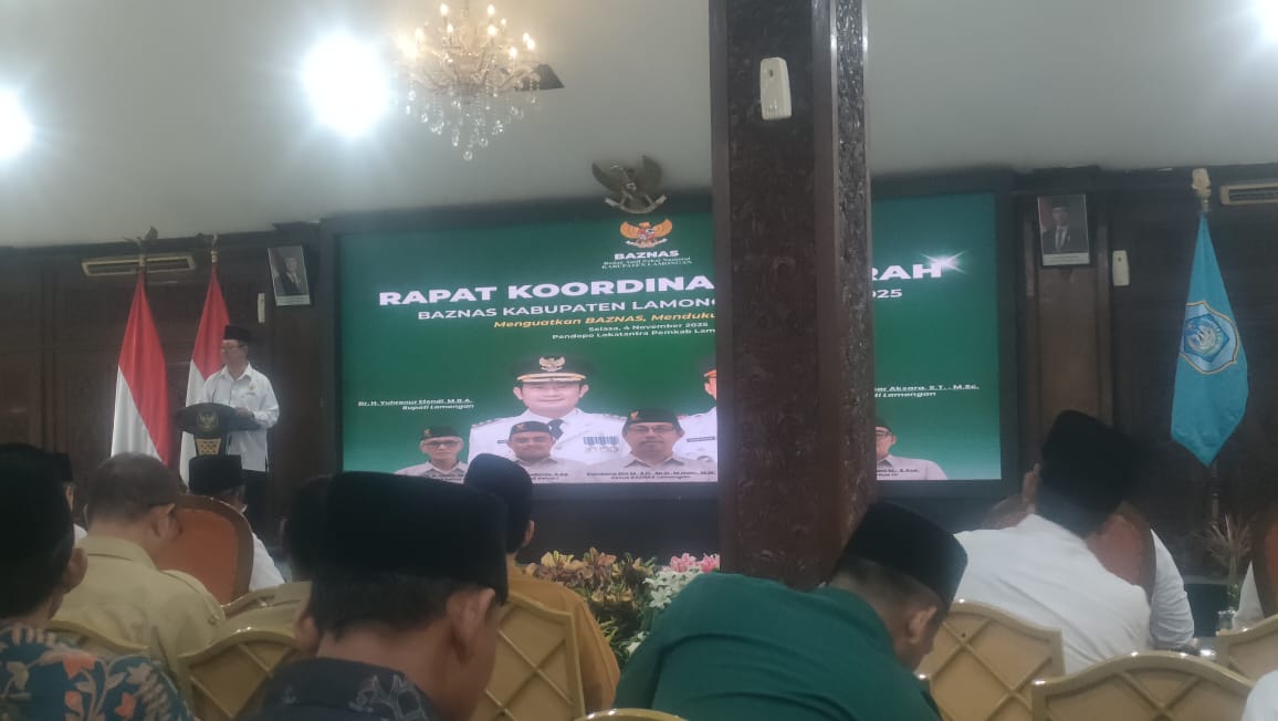 Foto: SEKRETARIS CAMAT PUCUK MENGHADIRI RAPAT KOORDINASI RAPAT KOORDINASI DAERAH BAZNAS KABUPATEN LAMONGAN 2025
