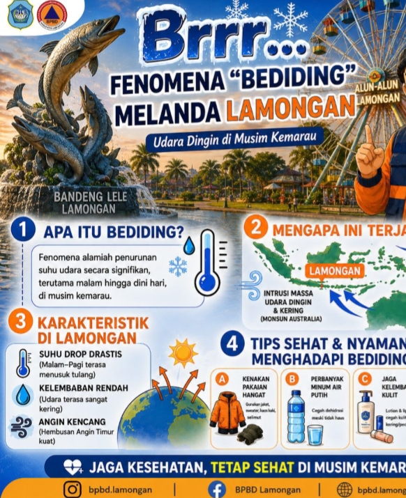Foto: Fenomena "BEDIDING"Melanda Lamongan (Udara Dingin di Musim Kemarau)
