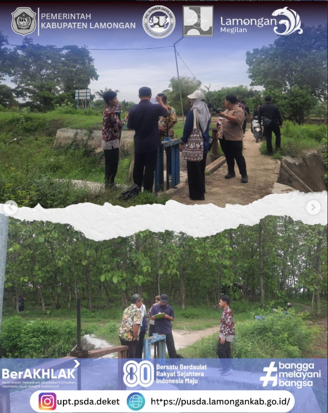 Foto: Kegiatan Pendampingan bersama BPK di Waduk Dermo oleh Juru UPT PSDA Deket