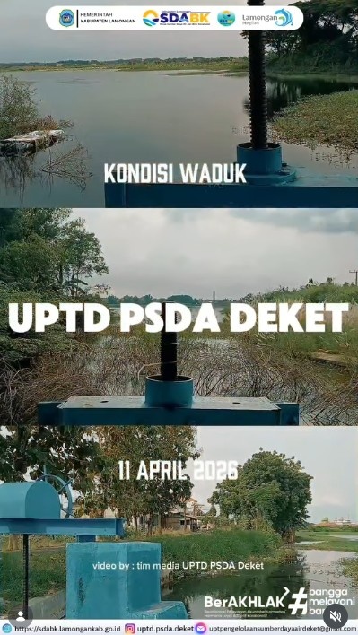 Foto: Kondisi Waduk UPTD PSDA Deket