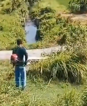 Foto: UPTD PSDA Babat Lakukan Pemeliharaan Rutin di Waduk Bowo