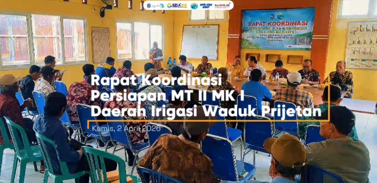 Foto: Rapat Koordinasi Persiapan MT II MK I Daerah Irigasi Waduk Prijetan