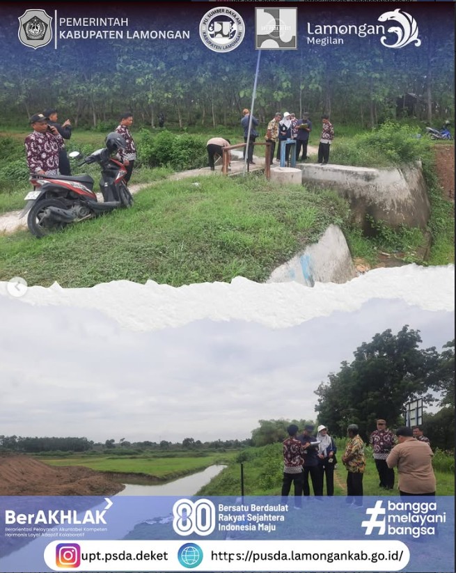 Foto: Kegiatan Pendampingan bersama BPK di Waduk Dermo oleh Juru UPT PSDA Deket