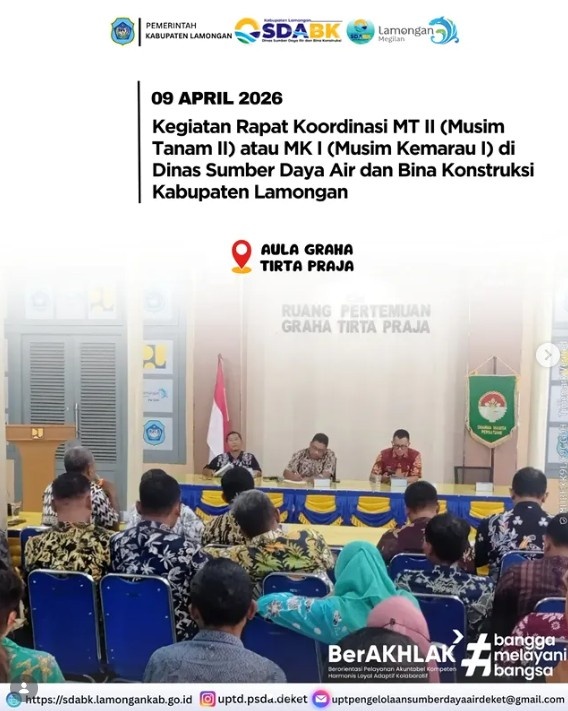 Foto: Rapat Koordinasi Musim Tanam II (MT II/MK I)