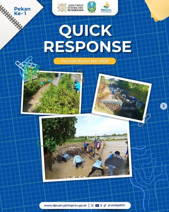Foto: Quick Response Dinas PU SDA Provinsi Jawa Timur