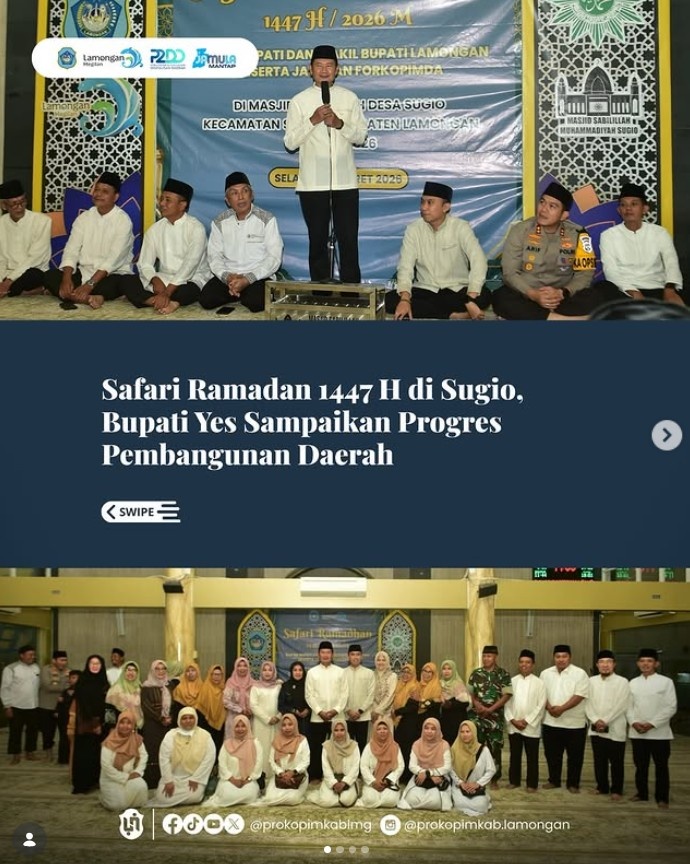 Foto: Safari Ramadan 1447 H di Sugio, Bupati Yes Sampaikan Progres Pembangunan Daerah