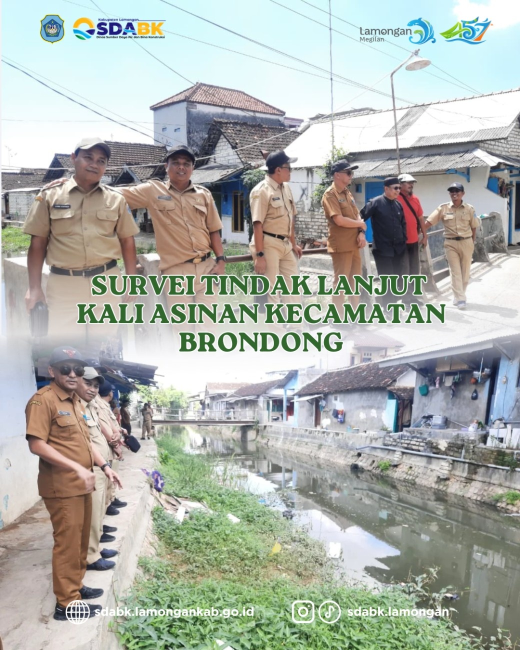 Foto: Survei Tindak Lanjut di Kali Asinan Kecamatan Brondong