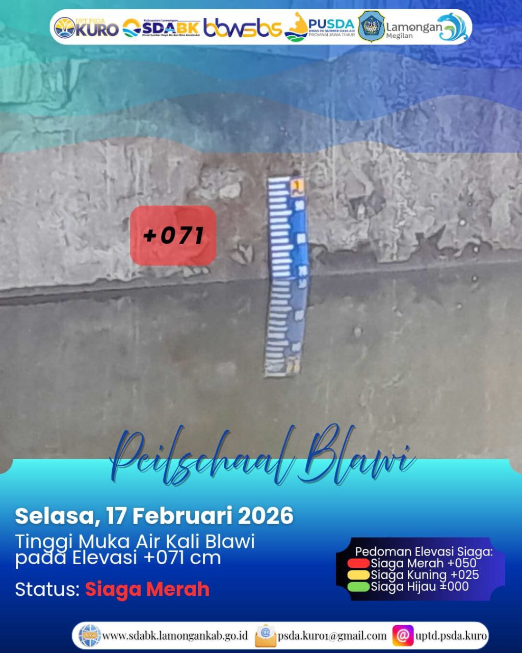 Foto: Peilschaal Blawi