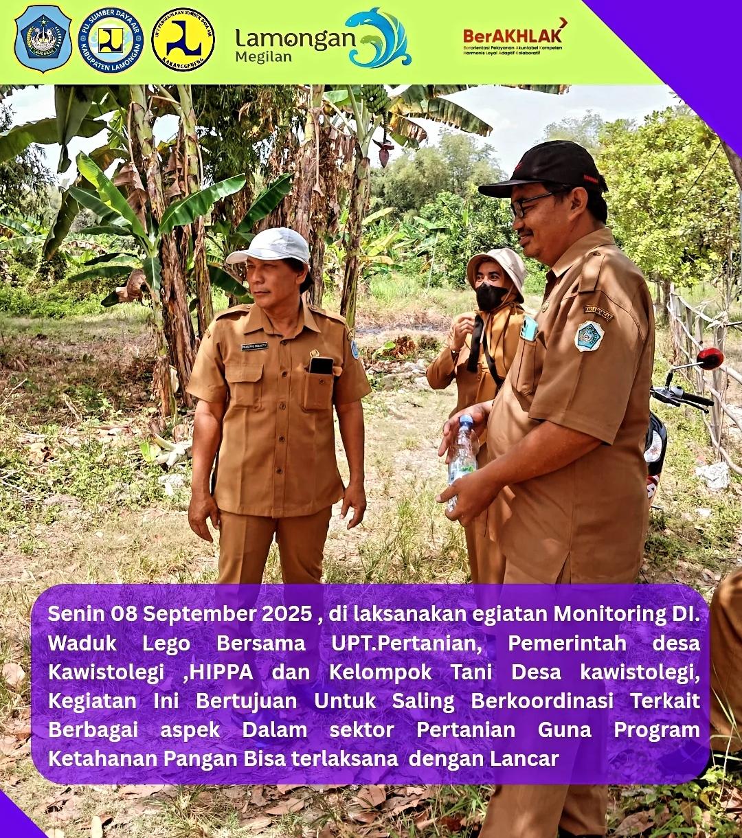 Foto: Monitoring Daerah Irigasi Waduk Legoh