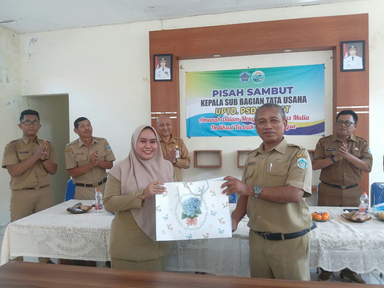 Foto: Pisah Sambut Kepala Subbagian Tata Usaha UPTD PSDA Deket