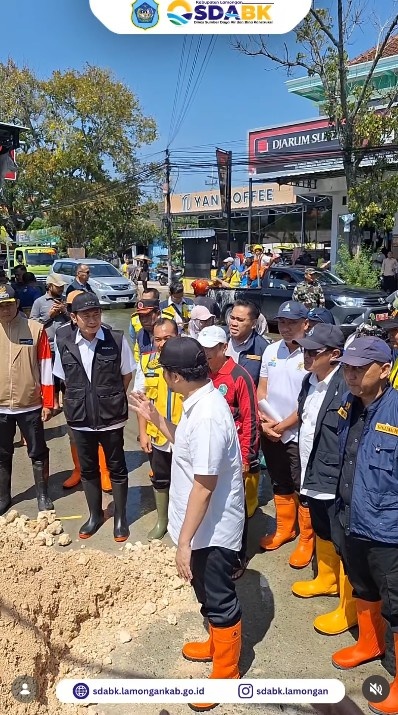 Foto: Penanganan Taktis Genangan di Jalan Nasional Simo Sungelebak