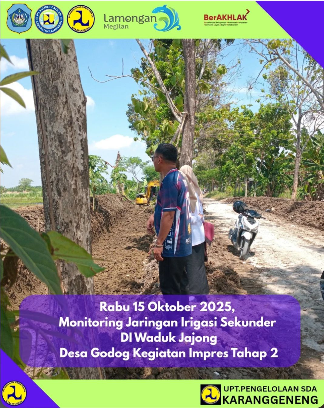 Foto: Monitoring Program Inpres Tahap 2 Daerah Irigasi Waduk Jajong