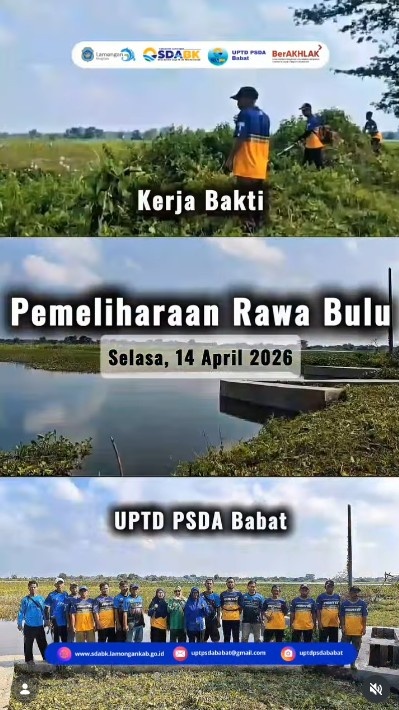 Foto: Kerja Bakti Pemeliharaan Rawa Bulu Kecamatan Sekaran