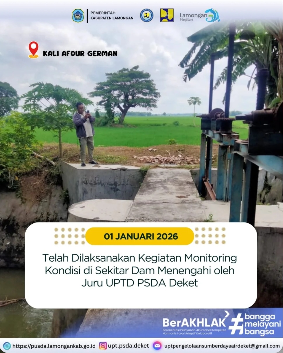 Foto: Kegiatan Monitoring Kondisi Sekitar Dam Menengahi