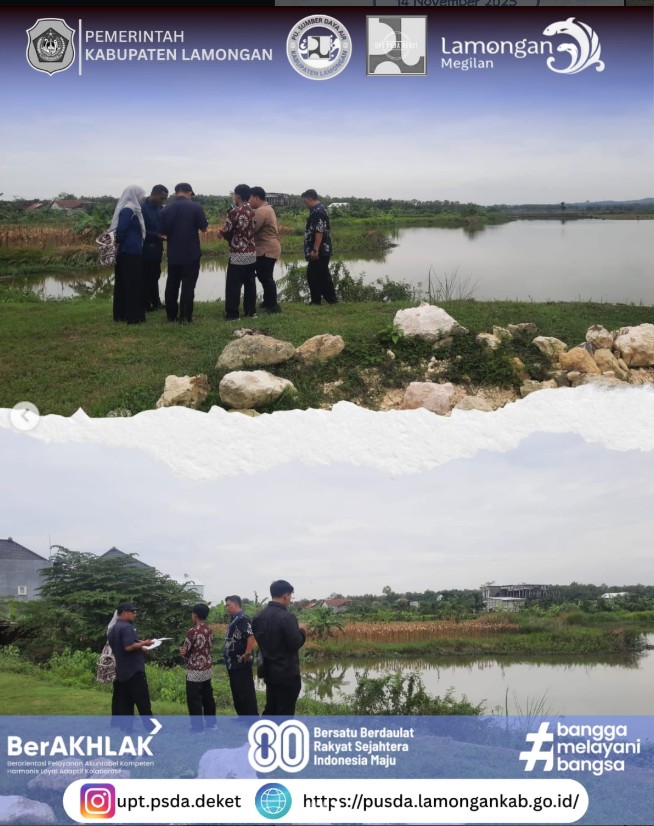 Foto: Kegiatan Pendampingan BPK oleh Juru UPT PSDA Deket di Waduk Kedungdowo
