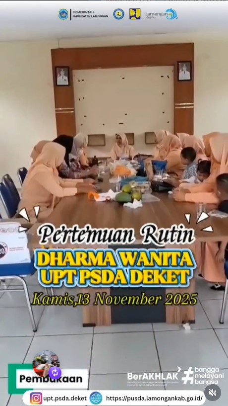 Foto: Pertemuan Rutin Dharma Wanita UPT PSDA Deket