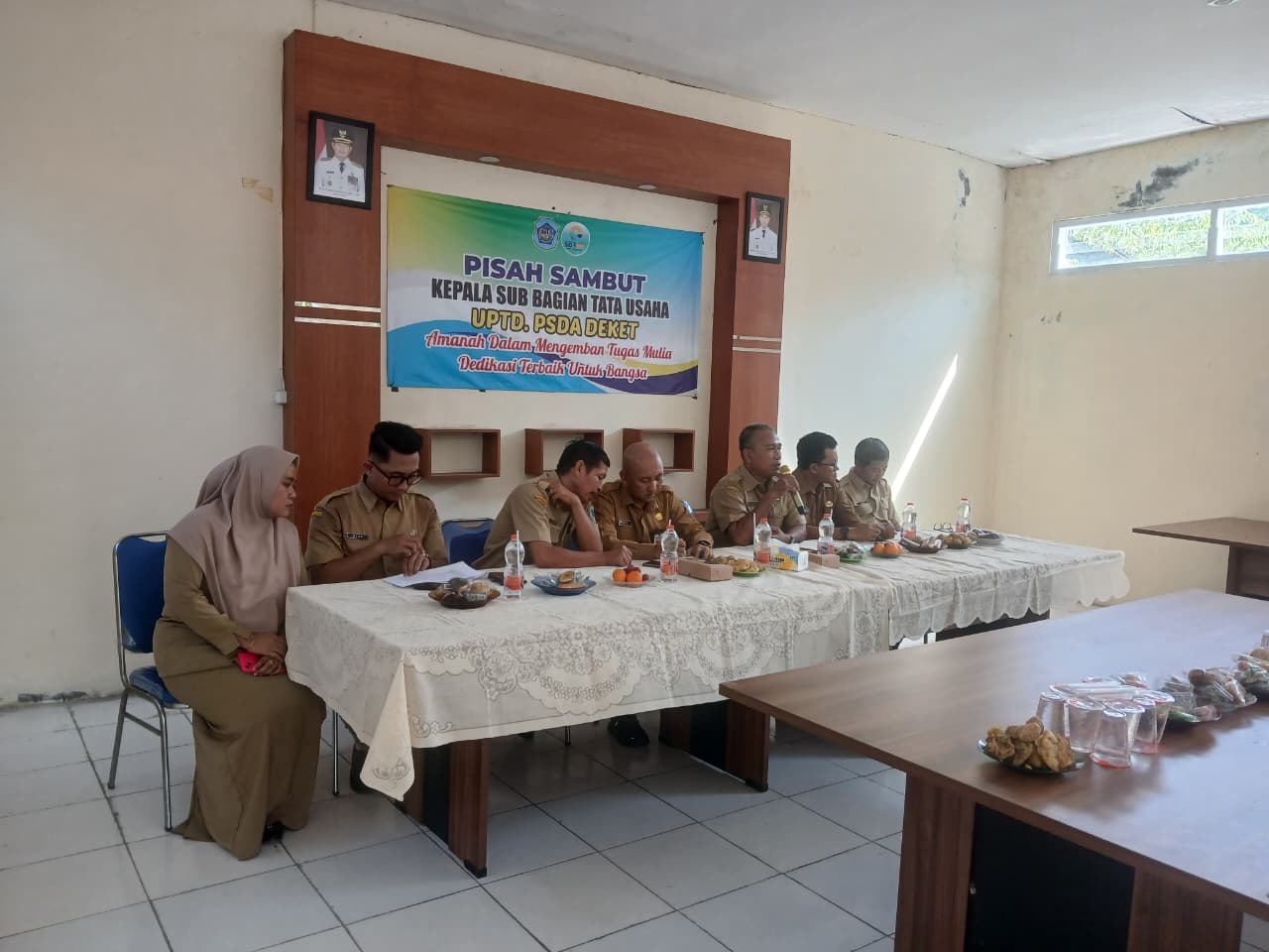 Foto: Pisah Sambut Kepala Subbagian Tata Usaha UPTD PSDA Deket