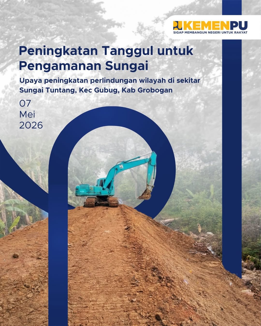 Foto: Peningkatan Tanggul Untuk Pengamanan Sungai