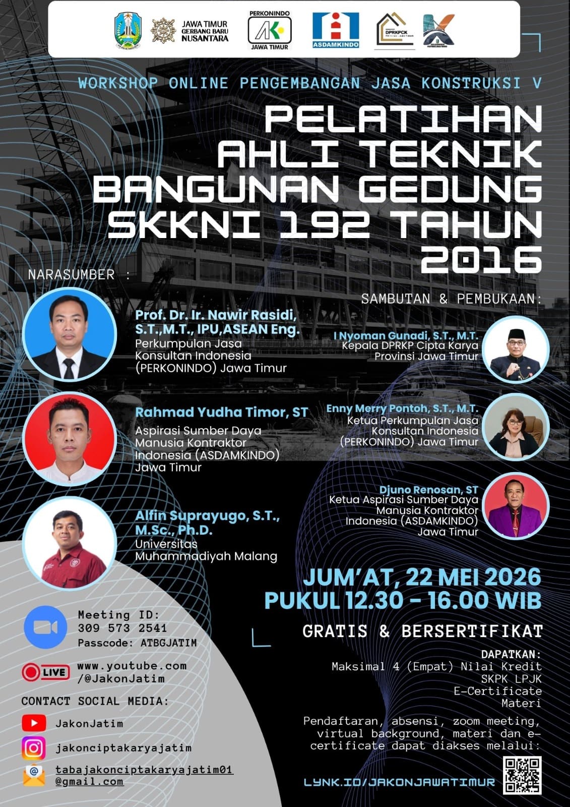 Foto: WORKSHOP ONLINE PENGEMBANGAN JASA KONSTRUKSI V