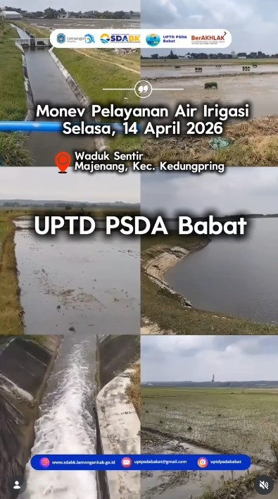 Foto: Monitoring & Evaluasi Pelayanan Air Irigasi di Waduk Sentir, Majenang, Kec. Kedungpring.