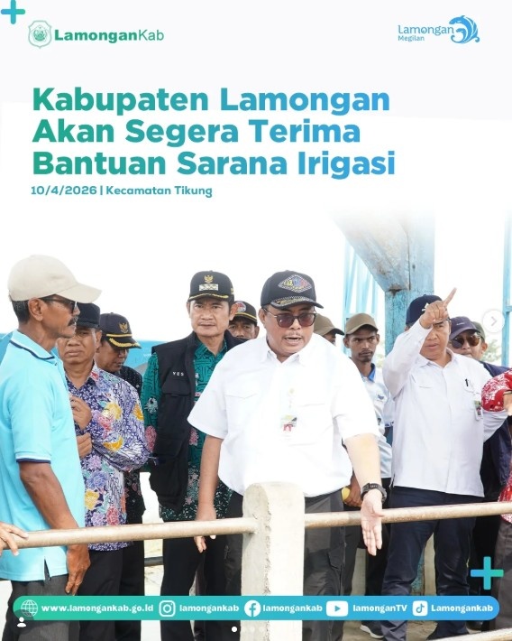 Foto: Kabupaten Lamongan akan segera Terima Bantuan Sarana Irigasi