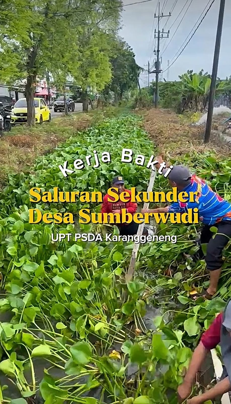 Foto: Kerja Bakti Saluran Sekunder Desa Sumberwudi