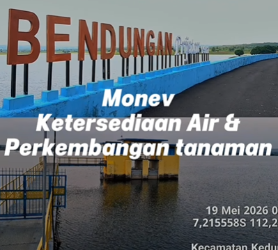 Foto: UPTD PSDA Babat Laksanakan Monitoring dan Evaluasi Ketersediaan Air di DI Waduk Prijetan