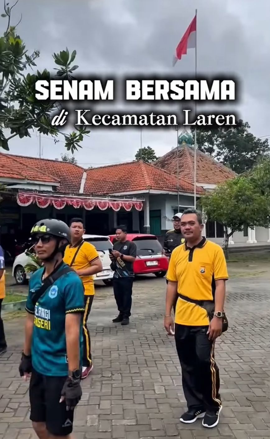 Foto: Senam Bersama Di Kecamatan Laren