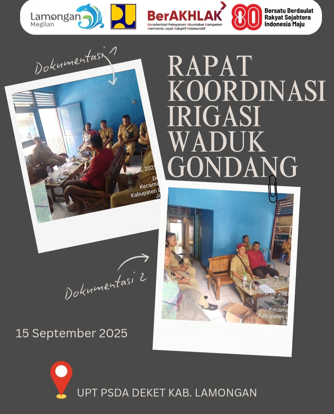 Foto: Rapat Koordinasi Irigasi Waduk Gondang