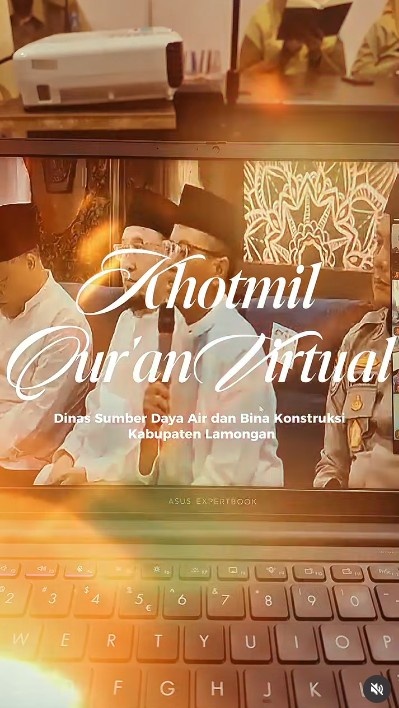 Foto: Dinas SDABK Lamongan Ikuti Khotmil Qur’an Virtual