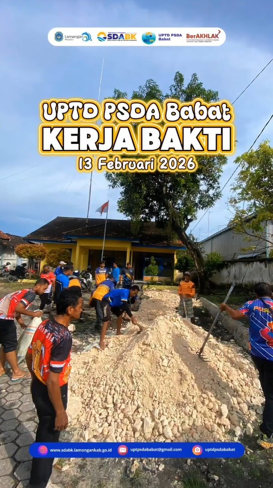Foto: Kerja Bakti UPTD PSDA Babat