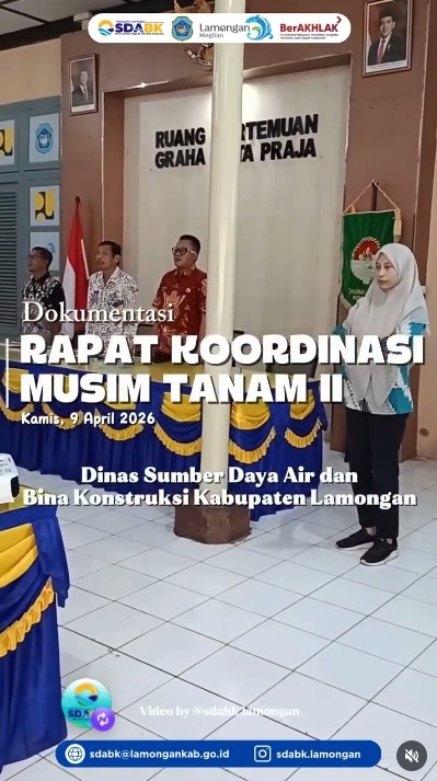 Foto: Rapat Koordinasi MT II/MK I: Strategi Optimalisasi Pengelolaan Air dan Pertanian