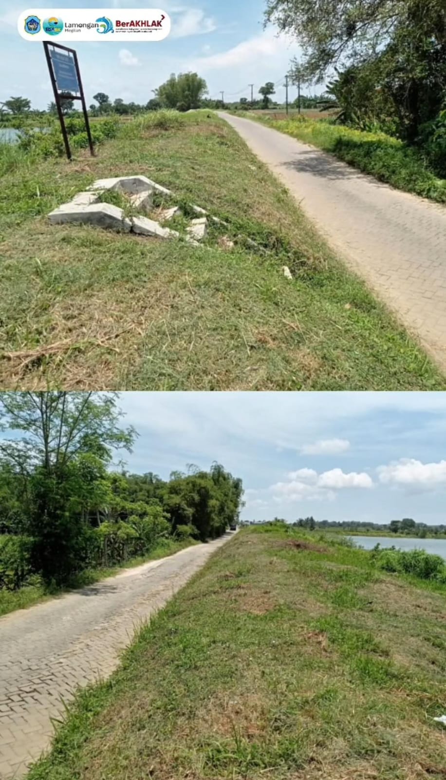 Foto: Pemeliharaan Rutin Waduk Makam Santri UPTD PSDA Karanggeneng