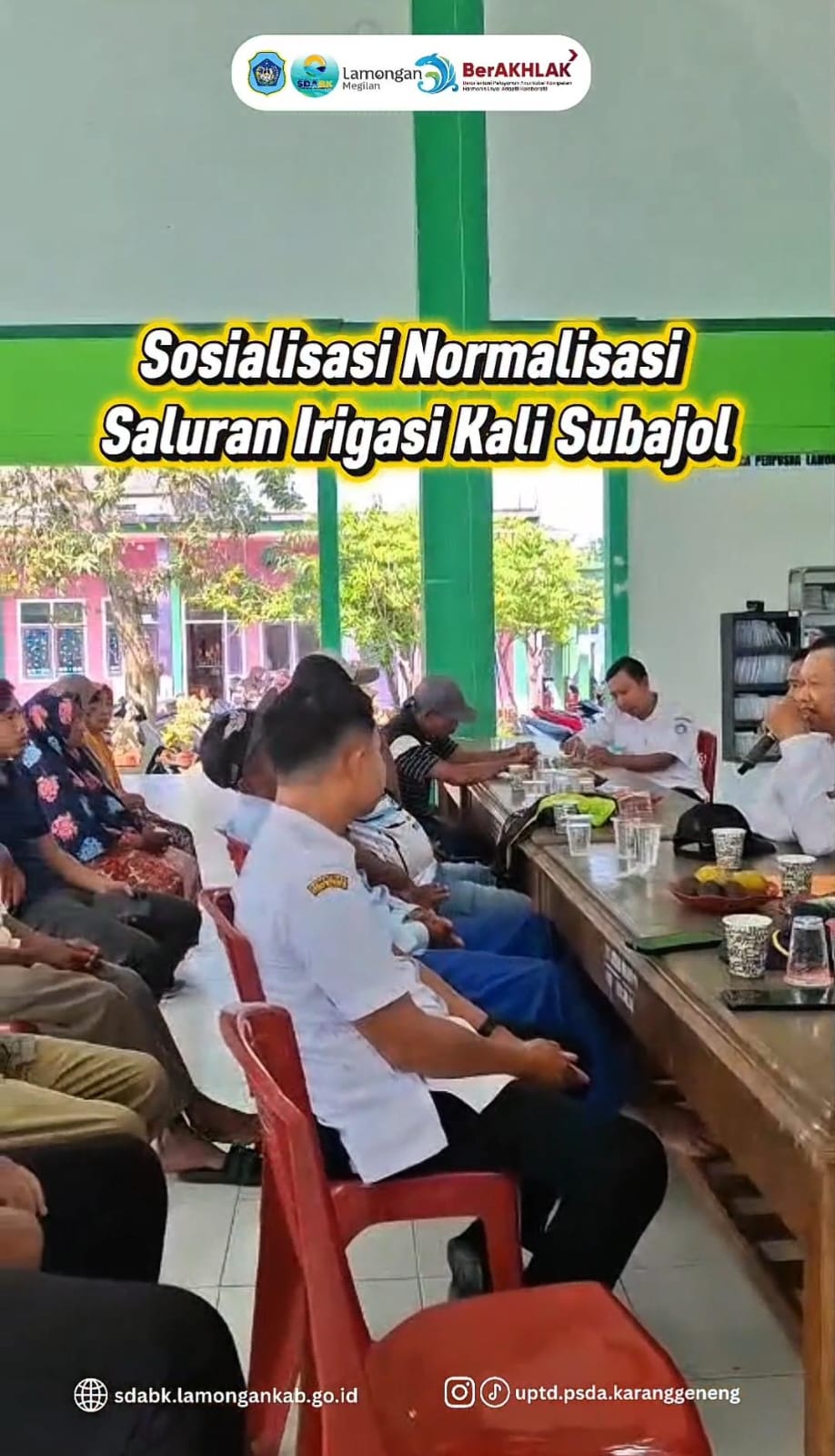 Foto: Sosialisasi Normalisasi Saluran Irigasi Kali Subajol
