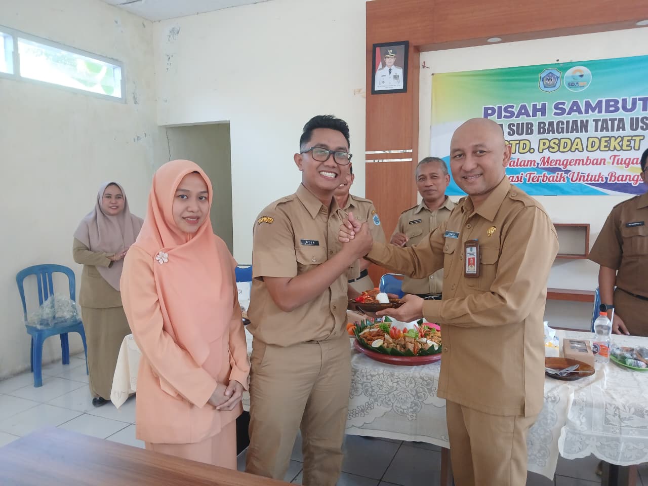 Foto: Pisah Sambut Kepala Subbagian Tata Usaha UPTD PSDA Deket