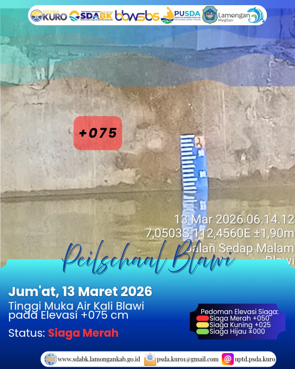 Foto: Peilschaal Blawi