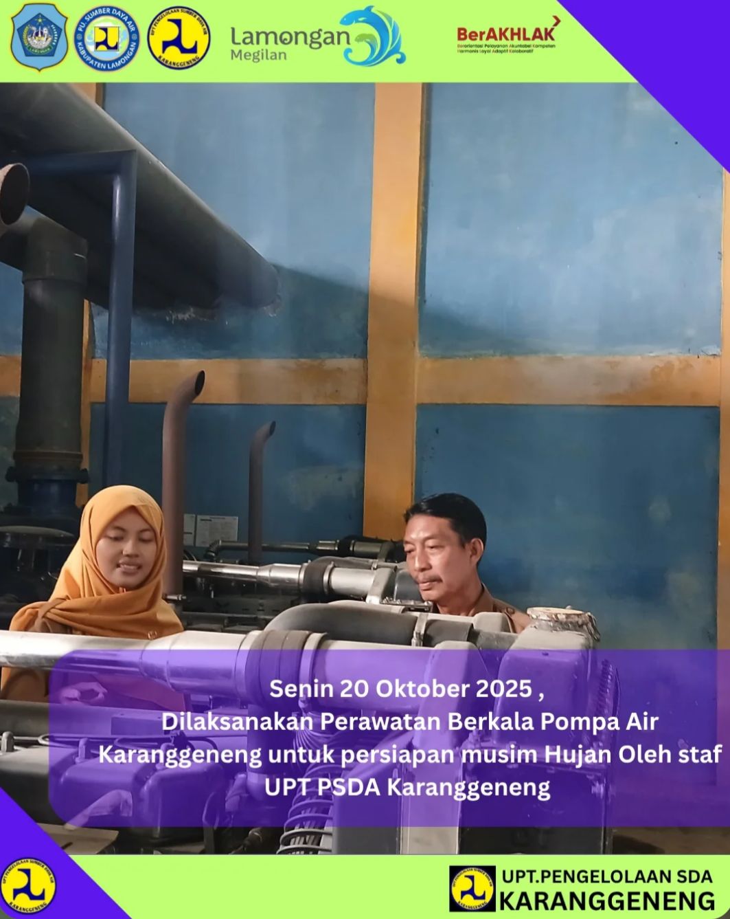 Foto: Perawatan Berkala Pompa Air Karanggeneng