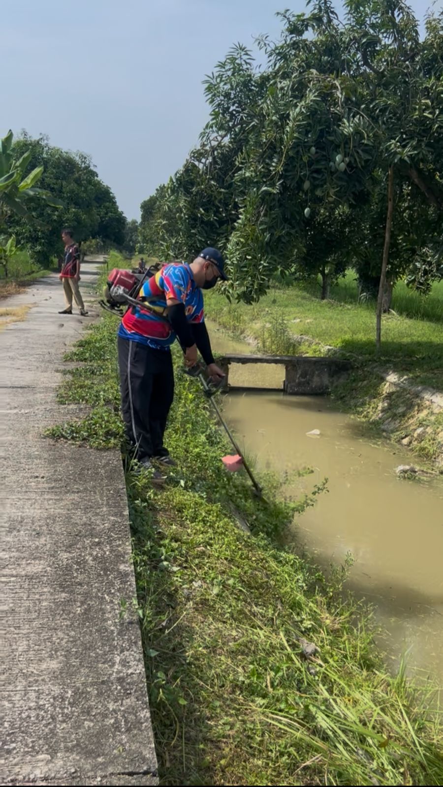 Foto: Pemeliharaan Saluran Irigasi Sekunder Merdeka Mati