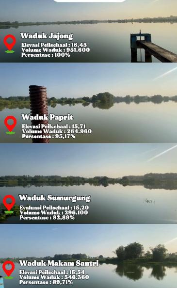 Foto: Kondisi waduk wilayah kerja UPTD PSDA Karanggeneng