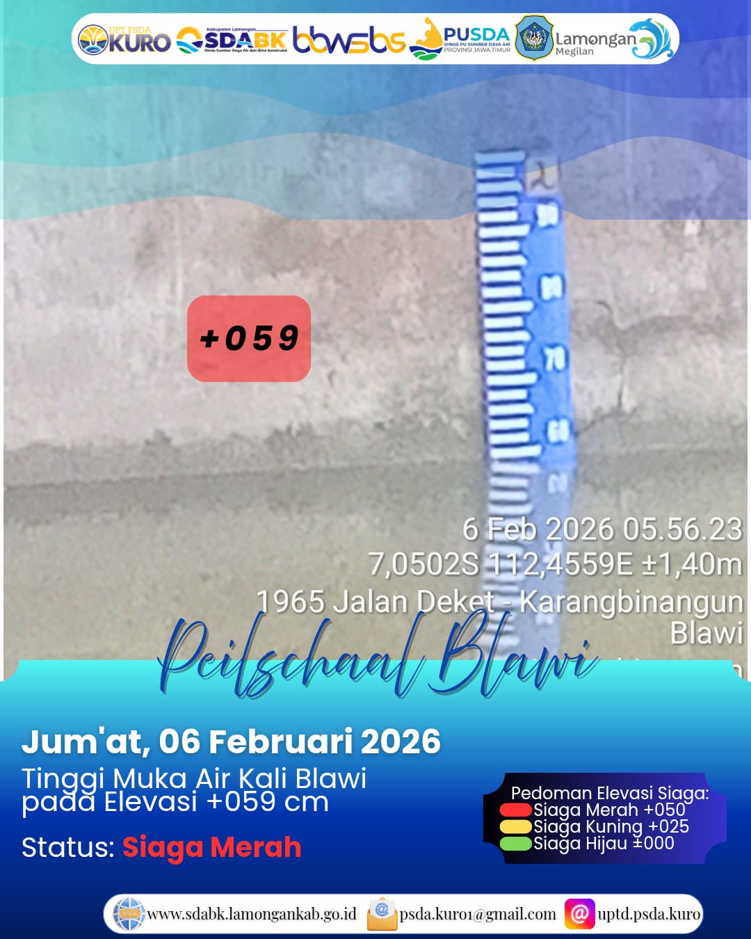 Foto: Peilschaal Blawi