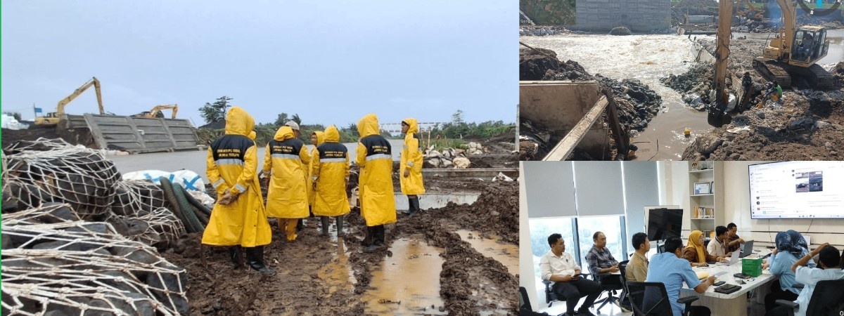 Foto: Demi Manfaat untuk Masyarakat, Dinas PU SDA Jatim Awasi Ketat Pemulihan Infrastruktur Sungai Tanggul Jember