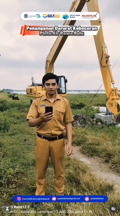 Foto: Penanganan Kebocoran Pintu Air Rawa Bulu