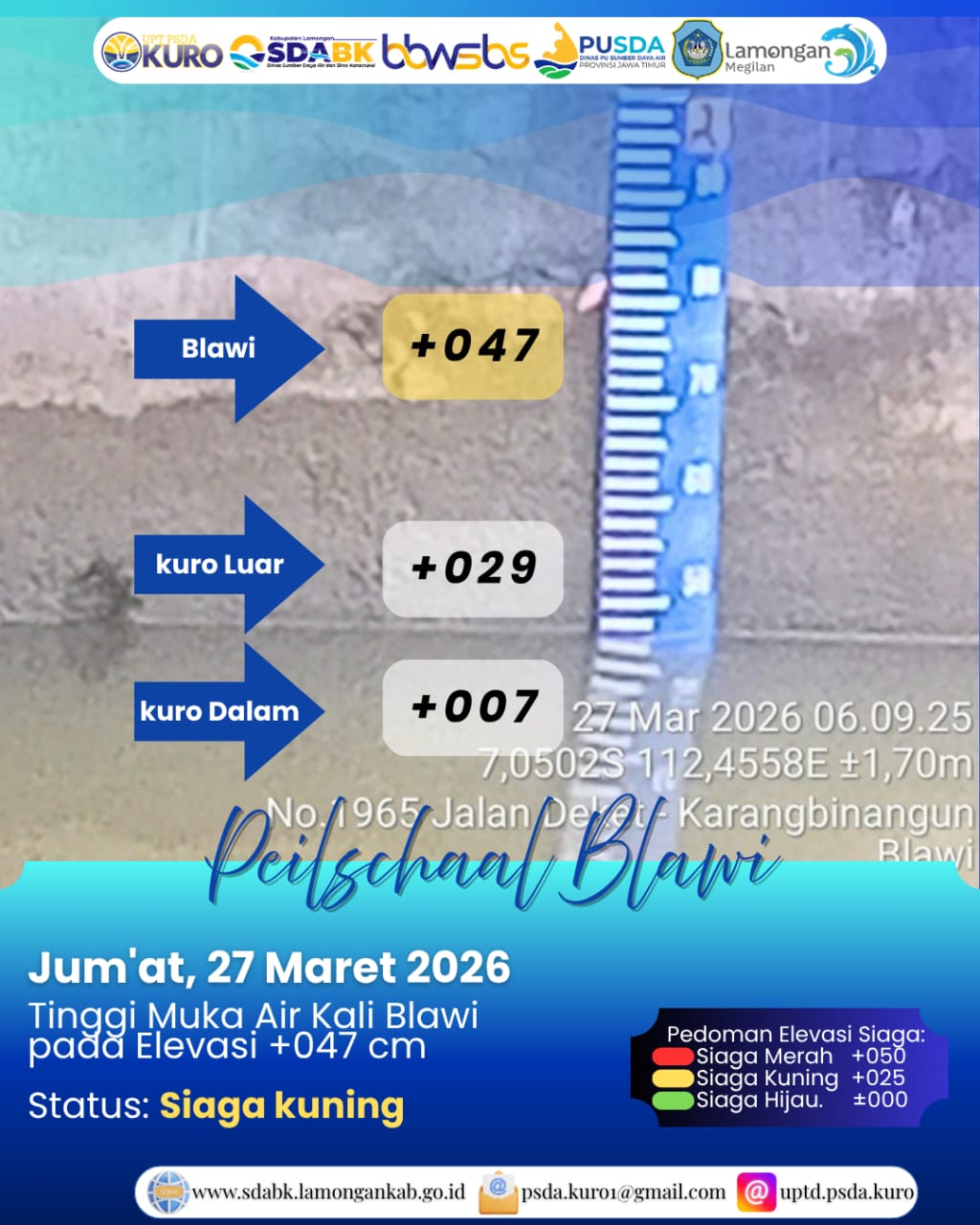 Foto: Peilschaal Blawi