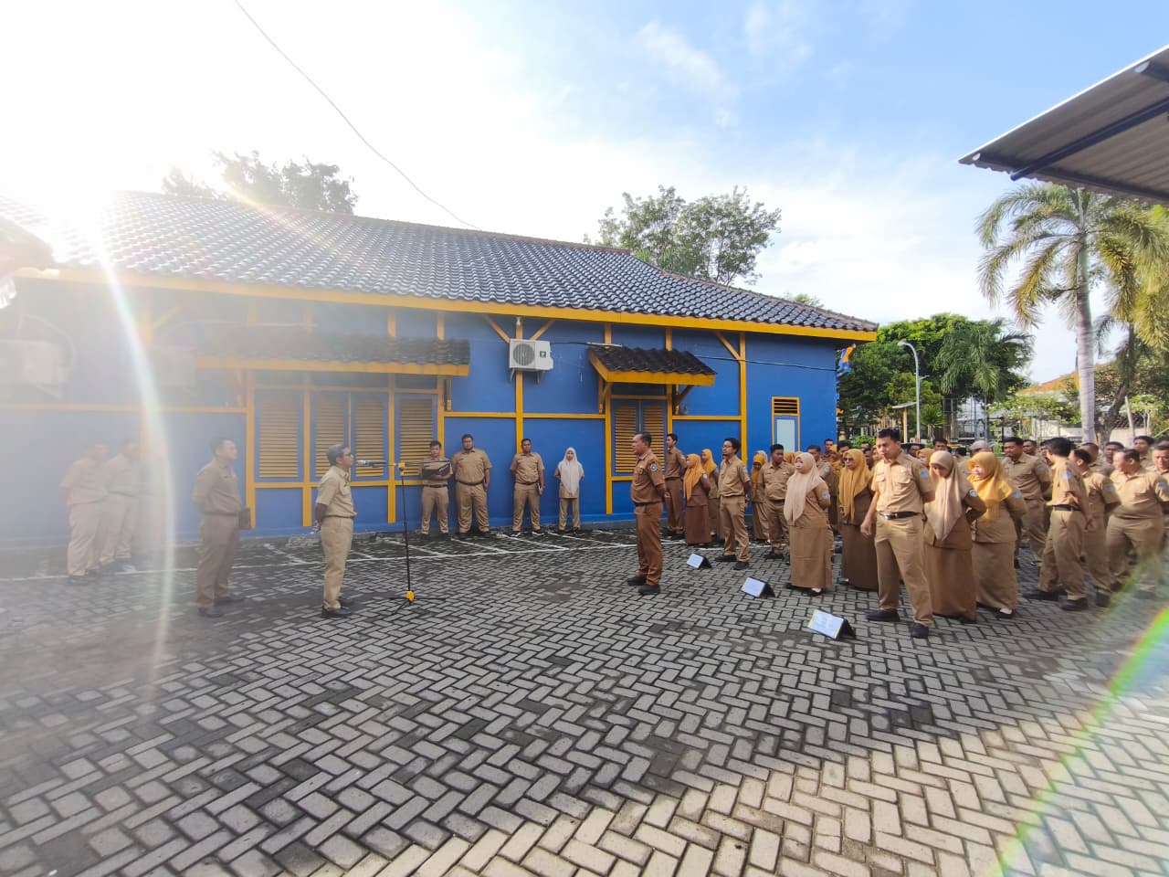 Foto: Apel Pagi Dinas Sumber Daya Air dan Bina Konstruksi Kab Lamongan