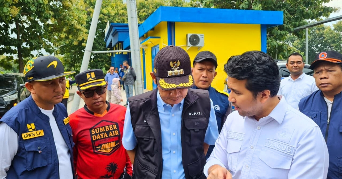 Foto: Kunjungan Wakil Gubernur Jawa Timur untuk Memastikan Operasional Pompa Kuro Berjalan Optimal