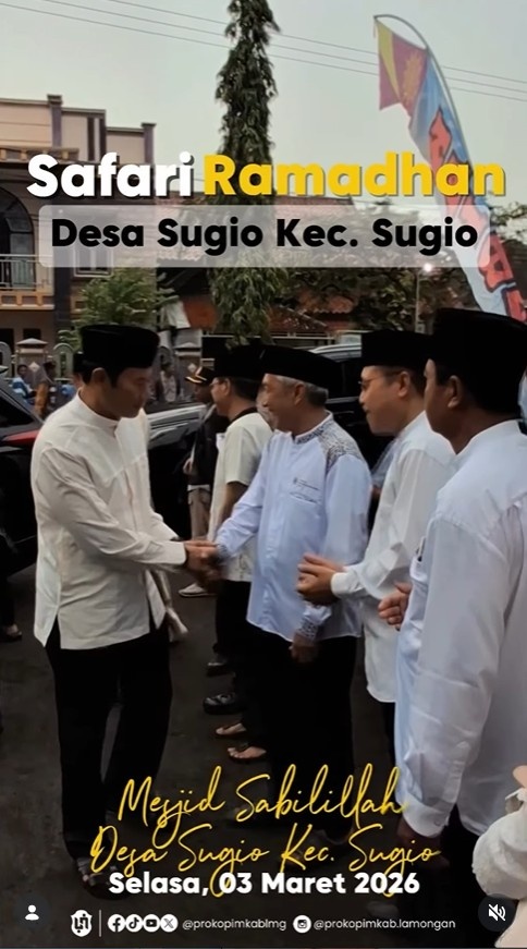 Foto: Kehangatan bulan suci yang tertuang dalam momentum Safari Ramadan 1447 H di Masjid Sabilillah, Desa Sugio, Kecamatan Sugio