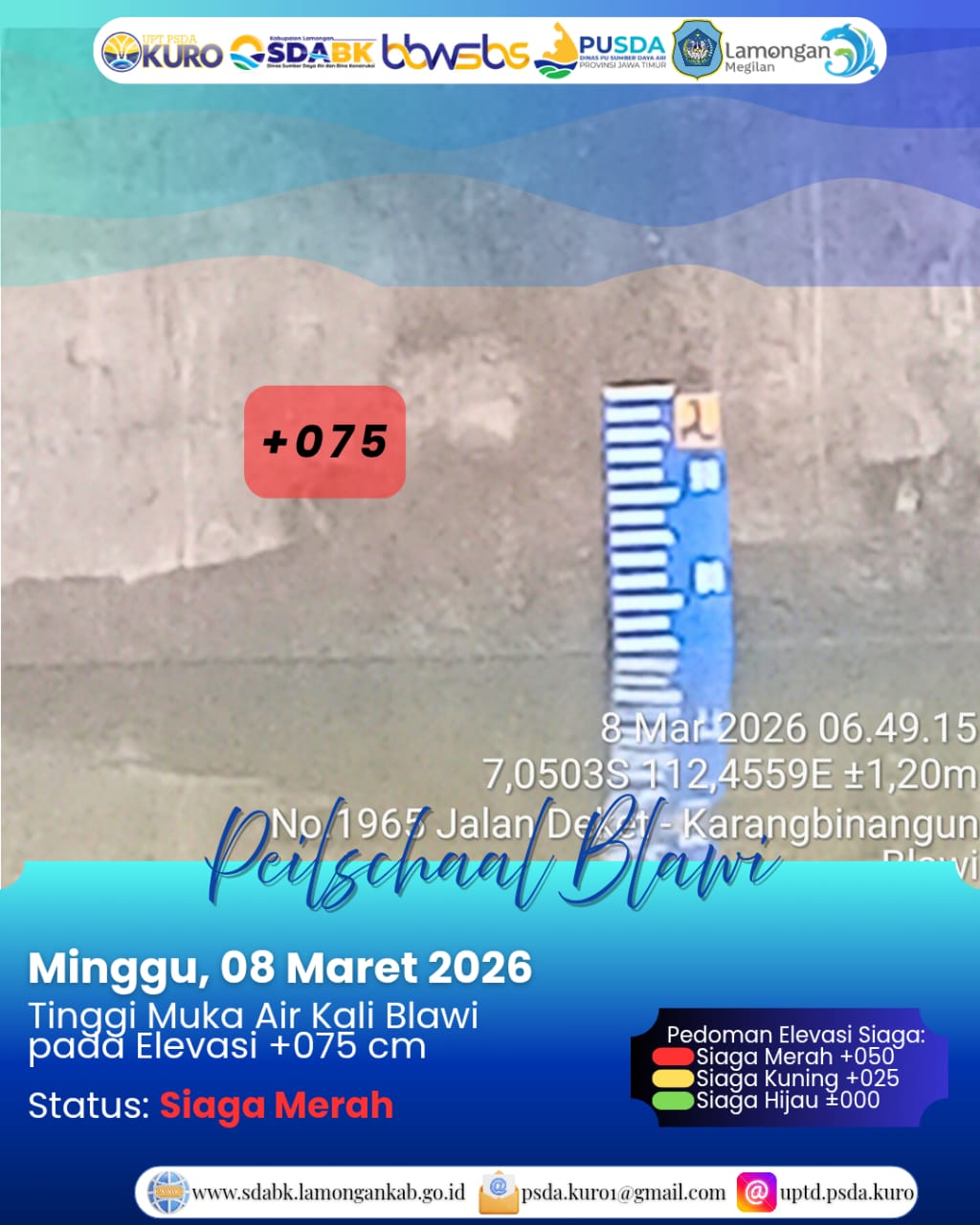 Foto: Peilschaal Blawi