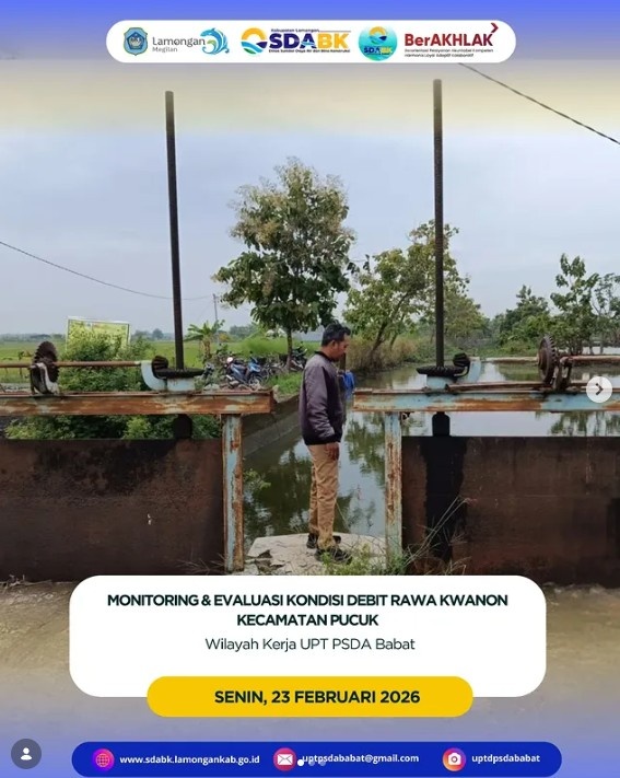 Foto: Monitoring & Evaluasi Kondisi Debit Rawa Kwanon – Kecamatan Pucuk