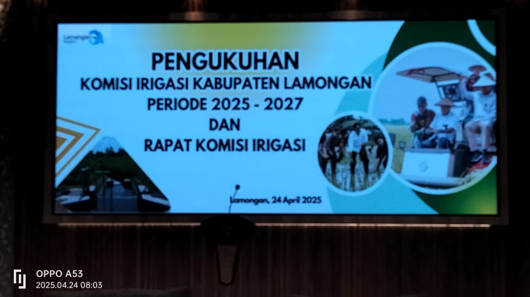 Pengukuhan Komisi Irigasi Kabupaten Lamongan